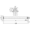 Нога мебельная, Ø 60мм, h=820мм, max 50кг, хром, недорого - фото №3 - small