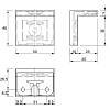 Кабінетний куточок 35х45, max 10кг, сірий, недорого - фото №3 - small
