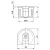 Стяжка VB 35/18, коричневая (9116945) Hettich, недорого - фото №3 - small