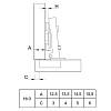 Петля Clip-on, 110°, Intermat 9943, накладная, никель (1029518) Hettich, цена - фото №6 - small