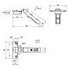 Петля Clip-on, 45°, Intermat 9936, накладная, никель (77699) Hettich, в Украине - фото №4 - small