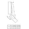 Петля Clip-on, 45°, Intermat 9936, накладная, никель (77699) Hettich, цена - фото №6 - small