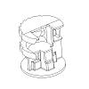 Ексцентрикова стяжка Rastex 15/22, цинк (1048254) Hettich, в Україні - фото №4 - small
