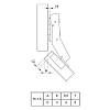 Завіса  Clip-on, 45°,Sensys 8639і, внутрішня, з дотягувачем, нікель(9088019) Hettich, ціна - фото №6 - small