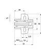 Монтажная планка Sensys дистанция 0 (9071575) Hettich, купить - фото №2 - small