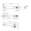 Дюбель шарнирный под Rastex DU 634 (9129712) Hettich, недорого - фото №3 - small