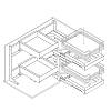 Полки FlyBOX (900мм), графит, Galaxy VIBO (FLYB45OMVGF),  - фото №18 - small