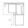 Полки FlyBOX (900мм), графит, Galaxy VIBO (FLYB45OMVGF), цена - фото №6 - small
