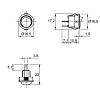 Вимикач кнопковий міні 220V/12V, 3А/6А, 16,5 мм, білий, в Украине - фото №4 - small