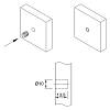 Муфта М6 L=13 D=10, забивная, пластик, неразжимаемая, №100 (79540) Hettich, недорого - фото №3 - small