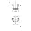 Комплект корпусная стяжка Housing Ø10 для плиты 18 мм, Permo, цена - фото №6 - small