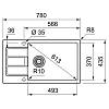 Мойка с сифоном тектонайт S2D Slim 611-78 XL маскарпоне Franke (143.0627.386) уценка, купить - фото №2 - small