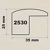 Накладка МДФ 2530 Дуб Родос темн. 2800 мм, купити - фото №2 - small