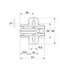 Монтажная планка Sensys дистанция 8 (9071579) Hettich, недорого - фото №3 - small
