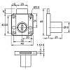 Замок врезной для ДСП Muller CN 22mm, недорого - фото №3 - small
