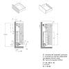 Комплект для ящика Muller Box profi line 3D L=450 Н=178 (+1 рейлинг) антрацит, фото - фото №5 - small