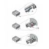 Направляющие скрытого монтажа PO L=450 Muller profi line 19мм 3D, фото - фото №5 - small