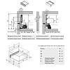 Комплект внутрішньої шухляди AvanTech YOU А L=450 H=101 ШК=1200 антрацит Hettich, купити - фото №2 - small