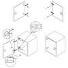 Петля Clip-on, 95°, Intermat 9904, накладная, для стекла, никель (72960) Hettich, фото - фото №5 - small