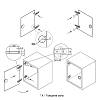 Петля Clip-on, 95°, Intermat 9904, внутренняя, для стекла, никель (72968) Hettich, фото - фото №5 - small