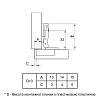 Петля 95°, ET 582, для облицовки холодильника, никель (72134) Hettich, цена - фото №6 - small