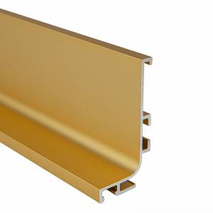 Профиль GOLA горизонтальный с пазом для LED Ferro Fiori, L = 4100 мм, type L, золото анод.