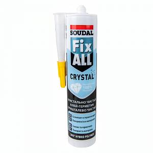 Клей-герметик FIX ALL Crystal 290мл прозрачный Soudal
