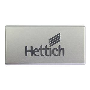 Заглушка ArciTech з логотипом "Hettich" алюміній (9123009) Hettich