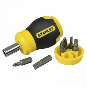 Отвертка Stanley Multibit Stubby с 6 сменными битами | viyar.ua Отвертка Stanley Multibit Stubby с 6 сменными битами