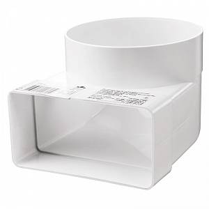 Коліно 60*120 / d100 под 90° VENTS | viyar.ua Коліно 60*120 / d100 под 90° VENTS