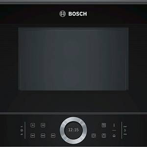 Встраиваемая микроволновая печь черная BFL634GB1 Bosch
