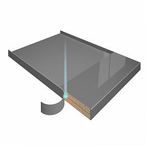 Крайкування лінійне стяжок лазерною крайкою (плит ВГ та ГТ) (фальш-планки)