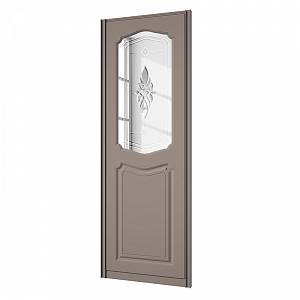Двері STARKE Loiret модель 5 наповнення МДФ, дзеркало срібло з гравіюванням і бевелсом