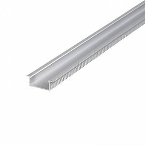 Профіль для LED-стрічки, ВРІЗНИЙ, L = 2м, алюміній, анодоване срібло