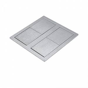 VersaHIT Розеточный блок двойной, 1 розетки + 2 USB порта (5В, 2,1A), 110-220В, 16A, IP54, браш алюм (06015F00009) | viyar.ua VersaHIT Розеточный блок двойной, 1 розетки + 2 USB порта (5В, 2,1A), 110-220В, 16A, IP54, браш алюм (06015F00009)