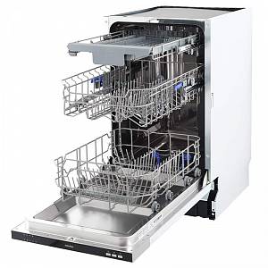 Посудомийна машина чорна (45 см) INTERLINE DWI 455 L