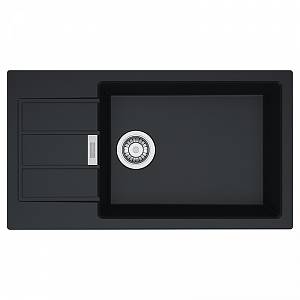 Мойка с сифоном тектонайт S2D Slim 611-78 XL черный Franke (143.0627.384) | viyar.ua Мойка с сифоном тектонайт S2D Slim 611-78 XL черный Franke (143.0627.384)