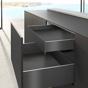 Комплект внутреннего ящика AvanTech YOU Q L=350H=101 антрацит Hettich | viyar.ua Комплект внутреннего ящика AvanTech YOU Q L=350H=101 антрацит Hettich