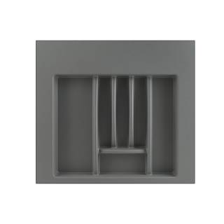 Організація для столових приборів W=600 L=500 (W=max550/min450)(L=max495/min386),  сірий матовий