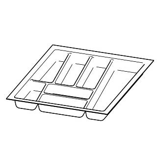 Организация OrgaTray 740 белая,  пластик L=500 W=450 AvanTech YOU (9302744) Hettich