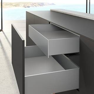 Комплект внутреннего ящика AvanTech YOU Q L=600 H=139 серебро Hettich