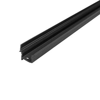 Профиль для LED-ленты,  ВРЕЗНОЙ СО ШТОРКОЙ,   L = 3м,  алюминий,  черный мат