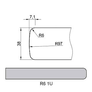 Стеновая панель Luxeform S524-1 U Графит абсолют 4200х600х10 м.п.