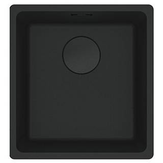 Мийка з сифоном граніт MRG 110-37 Black Edition чорний матовий  (мпс) Franke  (125.0699.225)