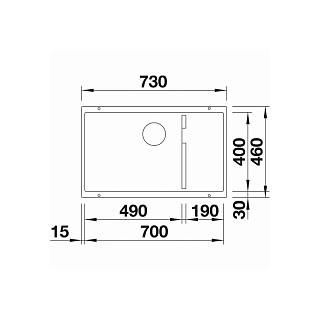 Мойка SUBLINE 700-U Level SILGRANIT (мпс.) нежный белый BLANCO (527172)