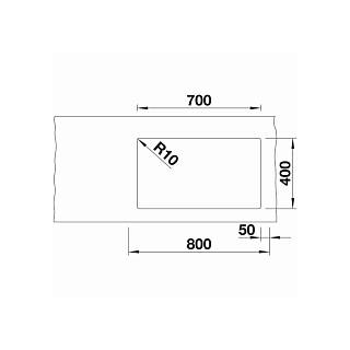 Мийка SUBLINE 700-U Level SILGRANIT (мпс.) сірий беж BLANCO (523545)