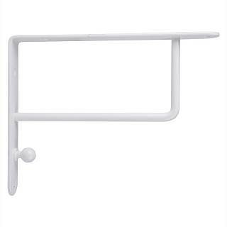 Консоль метал 195x250 прямокутна,  max 20кг,  біла матова,  біла матова