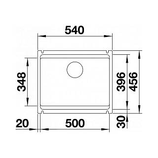 Мойка ETAGON 500-U керамика PuraPlus (мпс.) глянцевая белая BLANCO (525149)