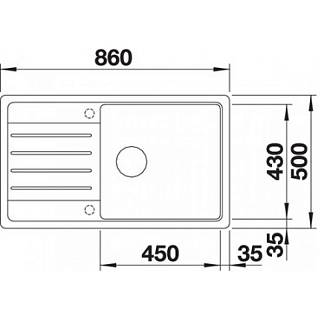 Мийка LEGRA XL 6 S SILGRANIT кава BLANCO (523331)