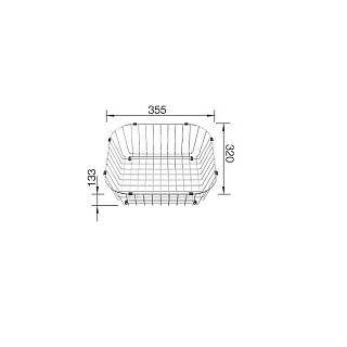 Кошик для посуду нерж. сталь 355 x 320 x 133 мм BLANCO (514238)